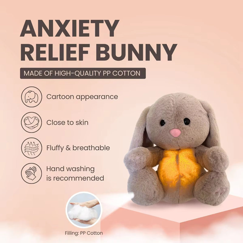 Breathing Rabbit Soothing Sensory Plush Toy