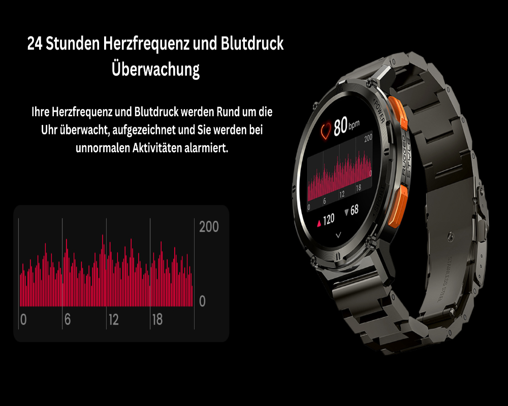 Smartwatch 5ATM Militär Kospet Tank T2