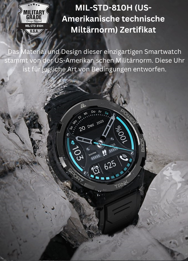 Smartwatch Militär 5 ATM Kospet Tank S1